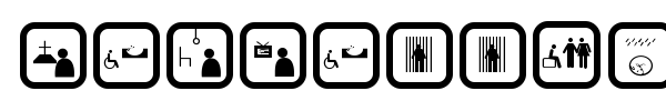 Depressive Icon font preview
